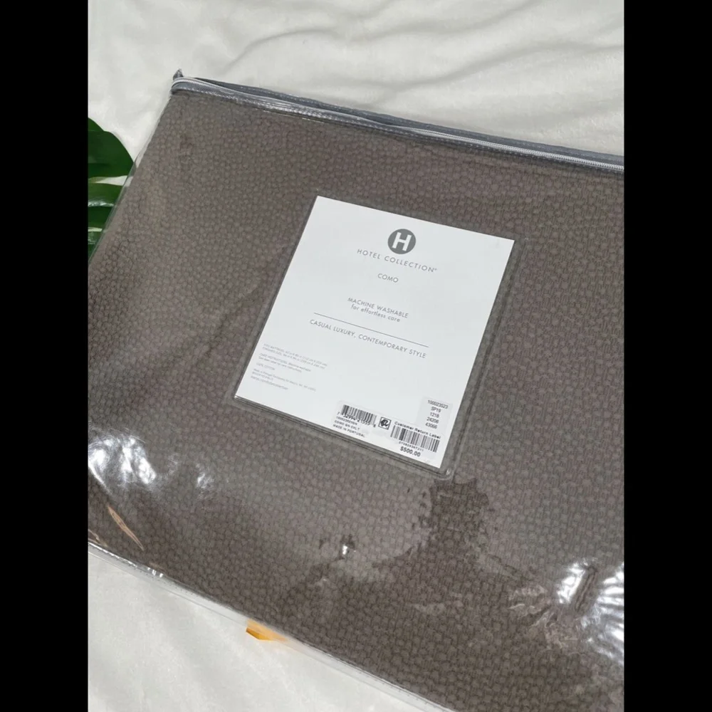 NIB Hotel Collection Como (1)‎ Full/Queen Coverlet Blanket
